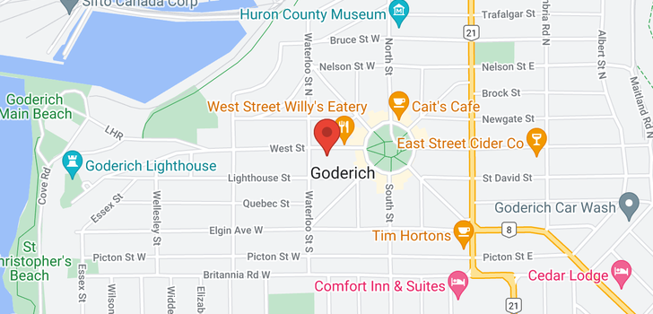 map of 9 Goderich Dr